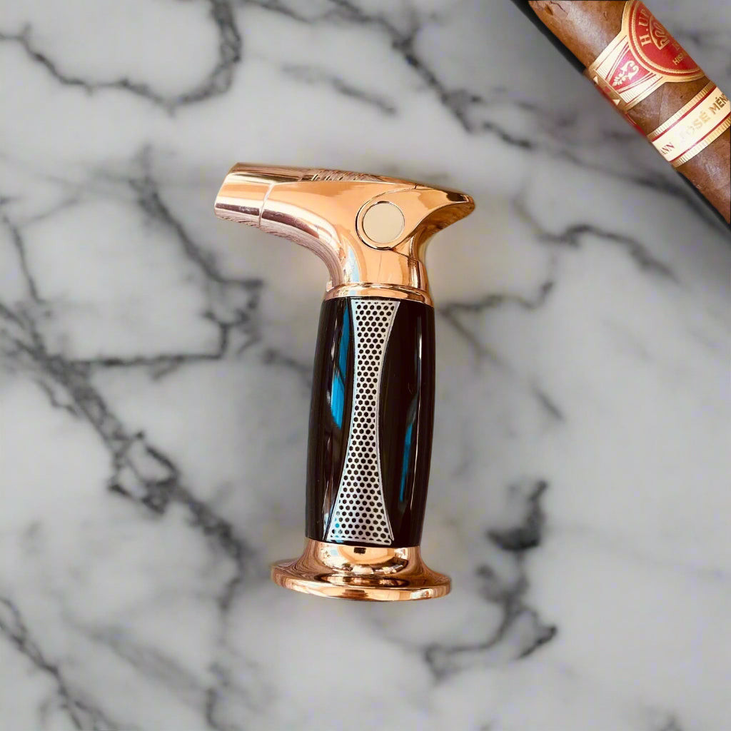 Gold Black Cigar Torch Lighter