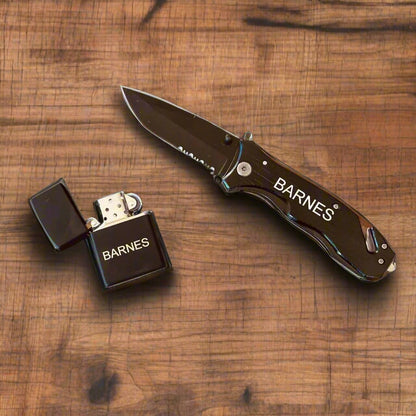 Campers Delight Set Pocket knife and Lighter