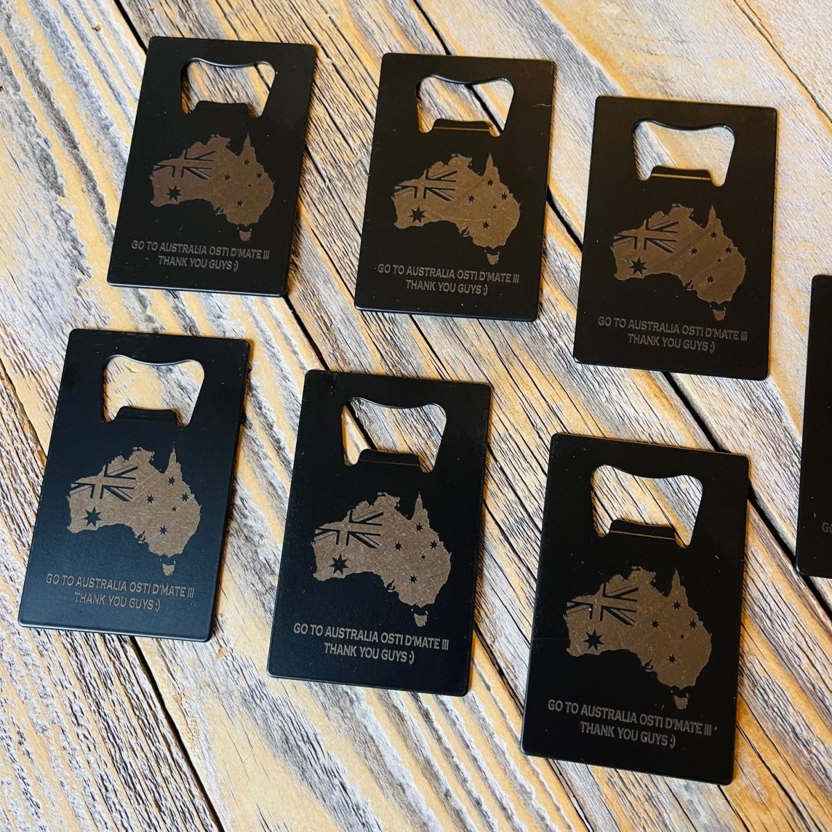 Wallet Bottle Opener with Logo - Logo - GroomsDay