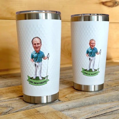 Tee Time Golf Tumbler - Golf - GroomsDay