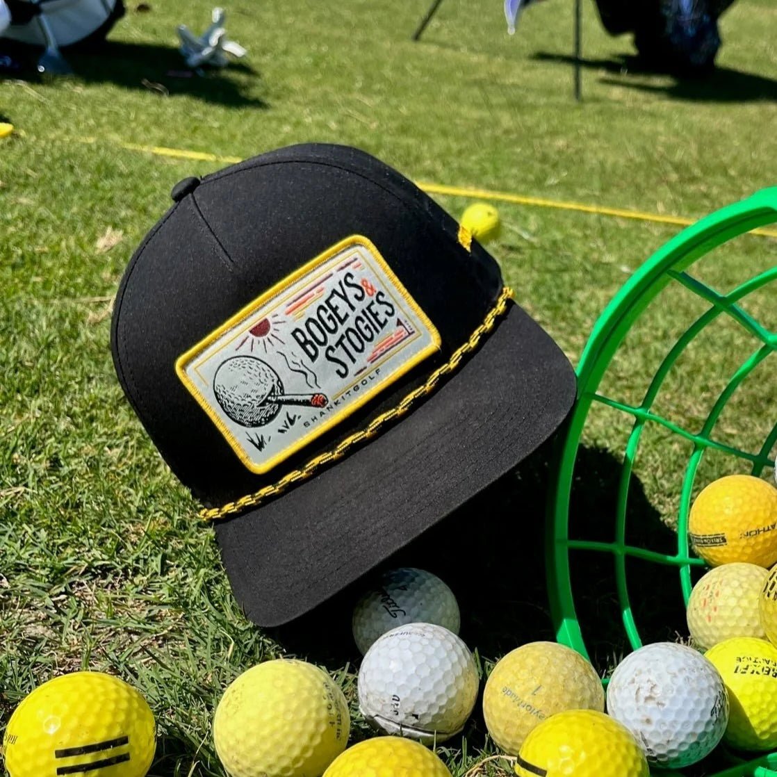 Bogeys &amp; Stogies Black Golf Hat