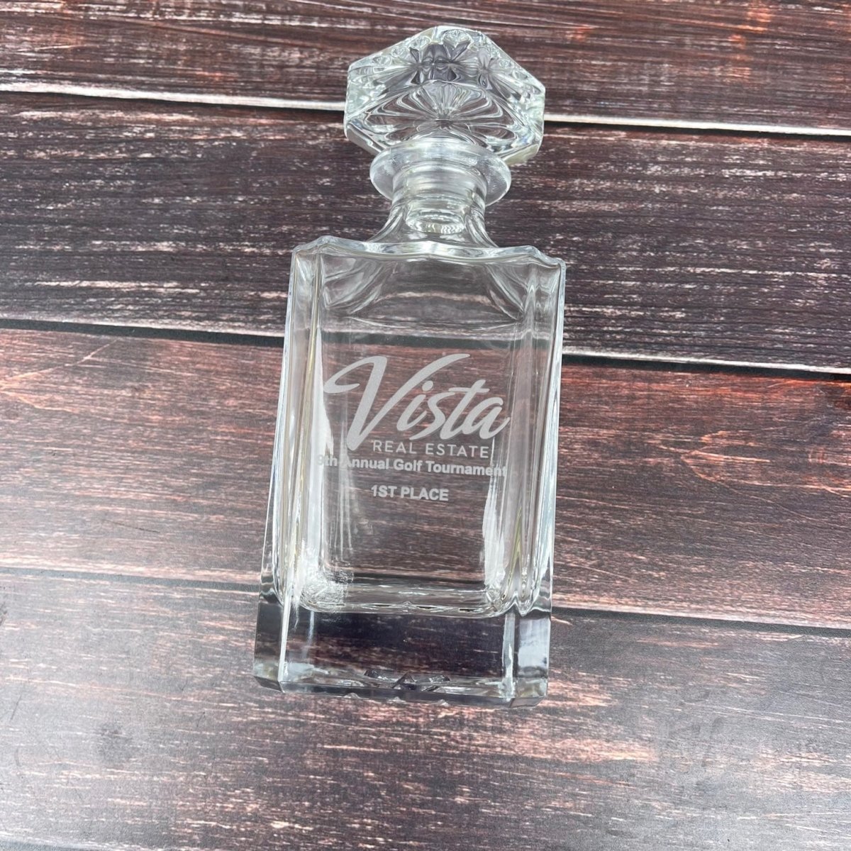 Custom Logo Decanter - Golf Outing - GroomsDay