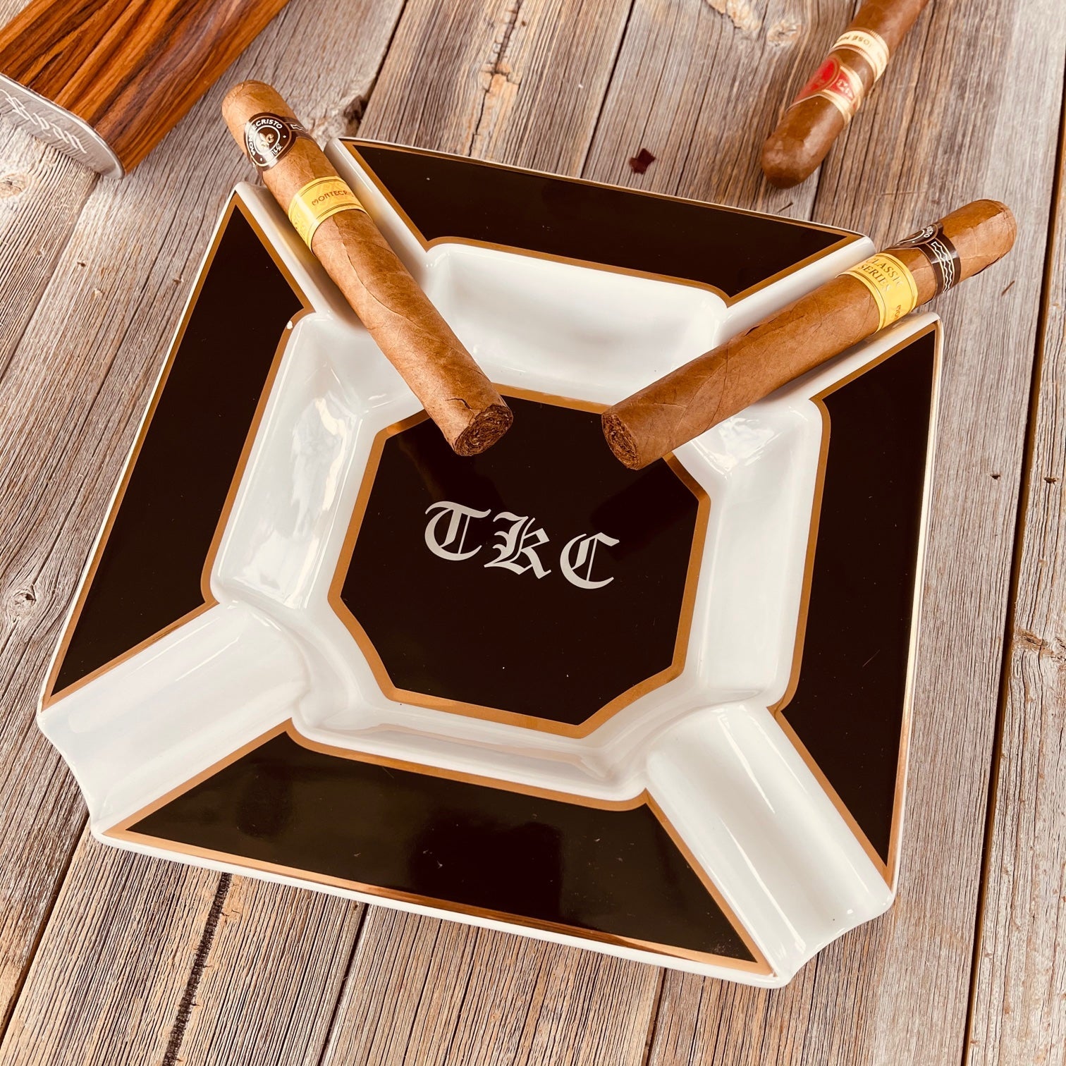 personalized cigar ashtray