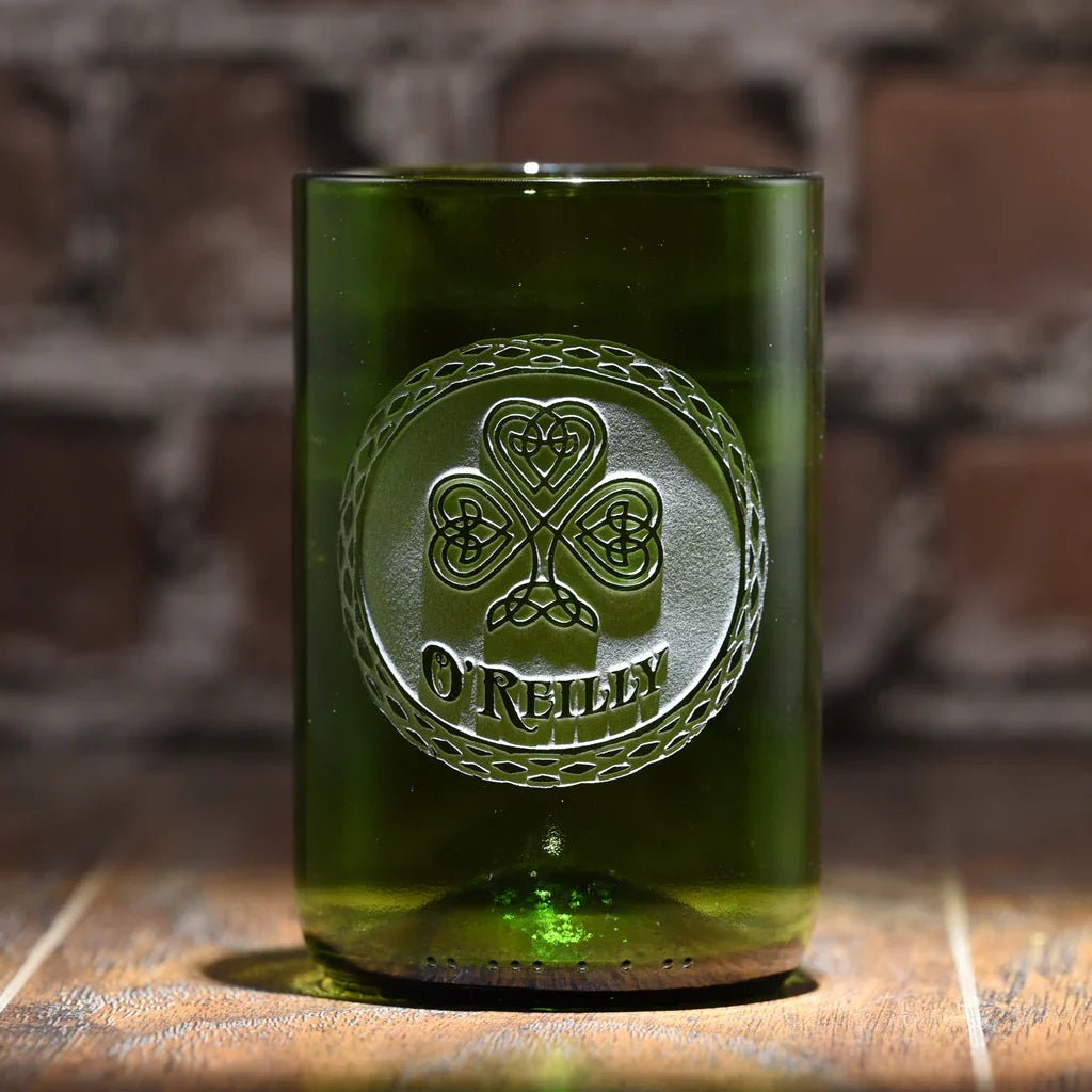 Irish Green Recycle Wine Bottle Glass