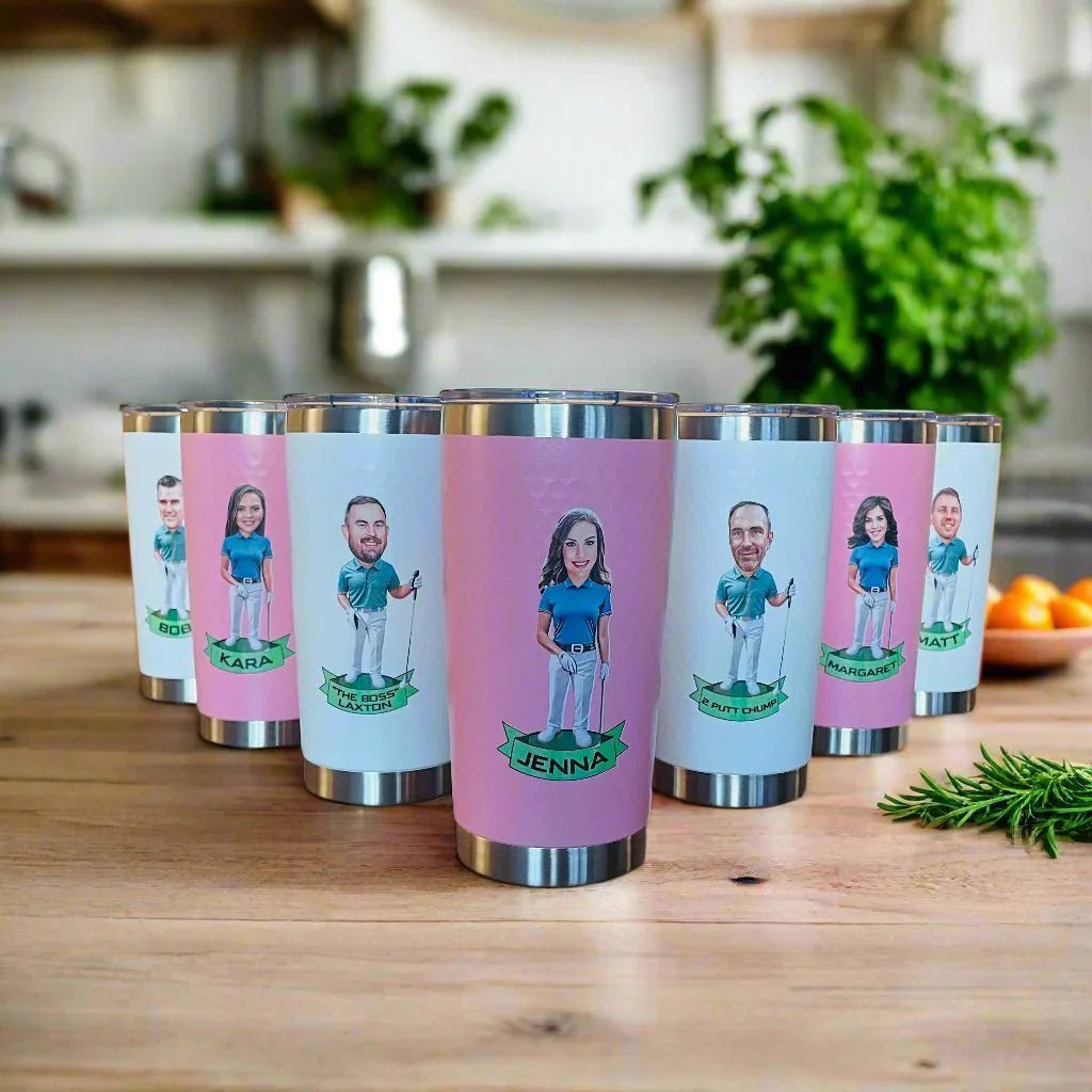 Tee Time Golf Tumbler - Golf - GroomsDay