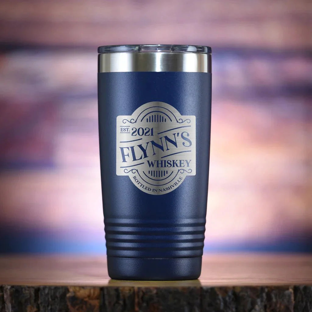 Distillery Label Travel Tumbler - Tumblers - GroomsDay