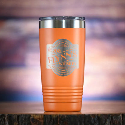 Distillery Label Travel Tumbler - Tumblers - GroomsDay