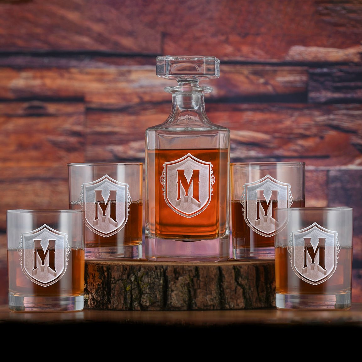 Emblem Decanter & Glasses Set