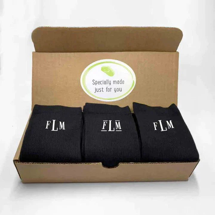 Classic Monogrammed Socks - Socks - GroomsDay