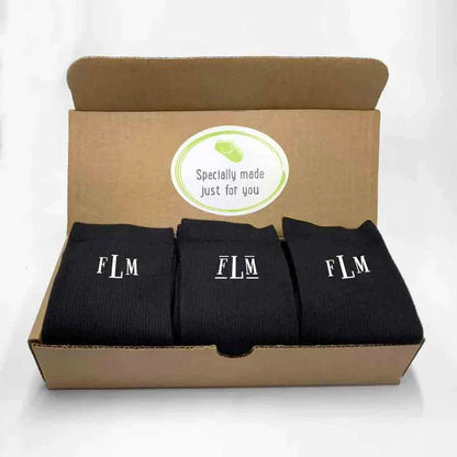 Classic Monogrammed Socks - Socks - GroomsDay