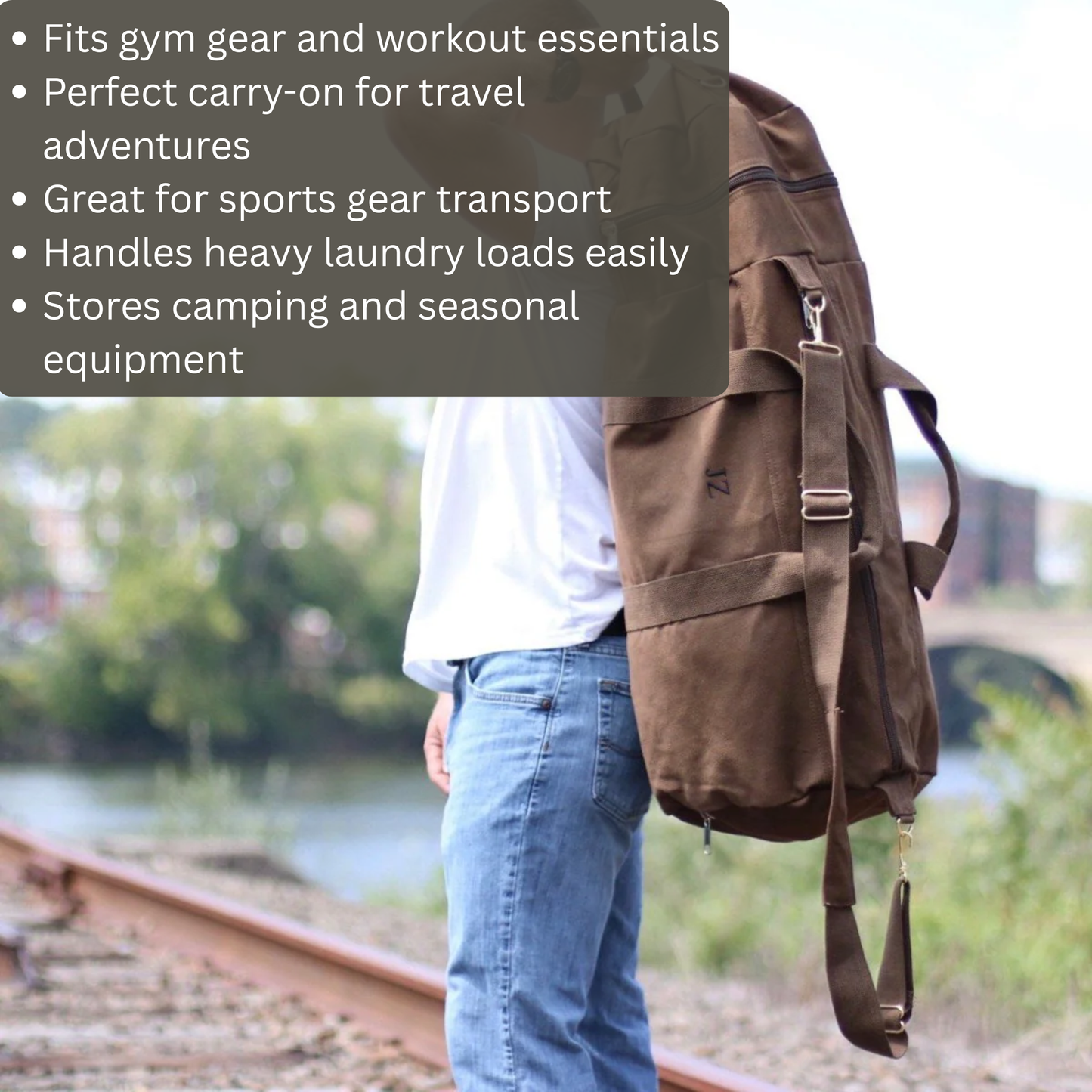 Canvas Groomsman's Getaway Bag