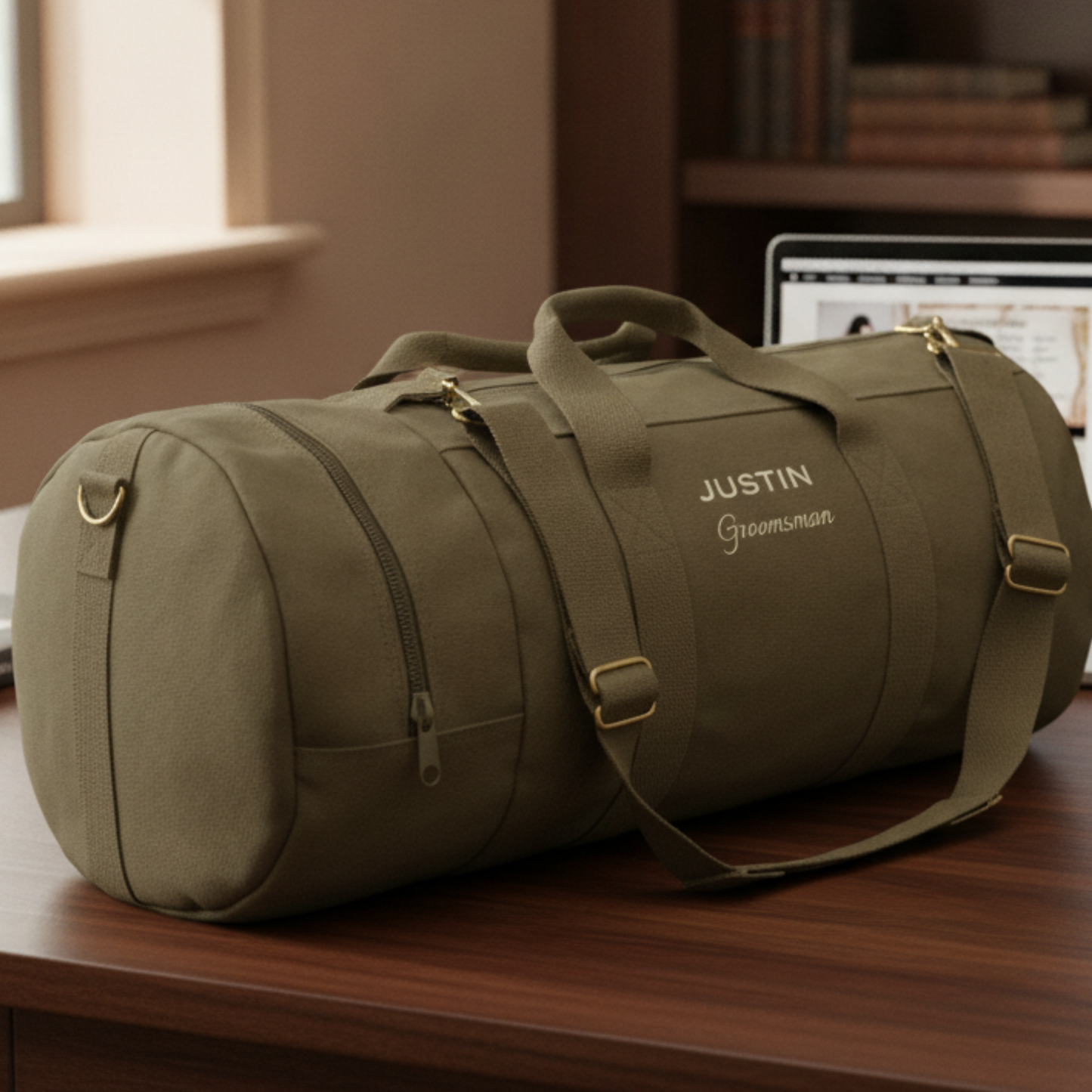 Canvas Groomsman's Getaway Bag