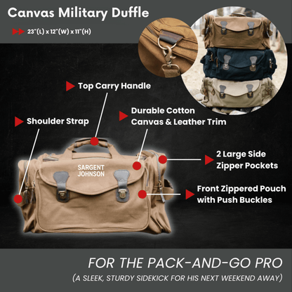 Heavy - Duty Military Duffle Bag - Duffel Bags - GroomsDay