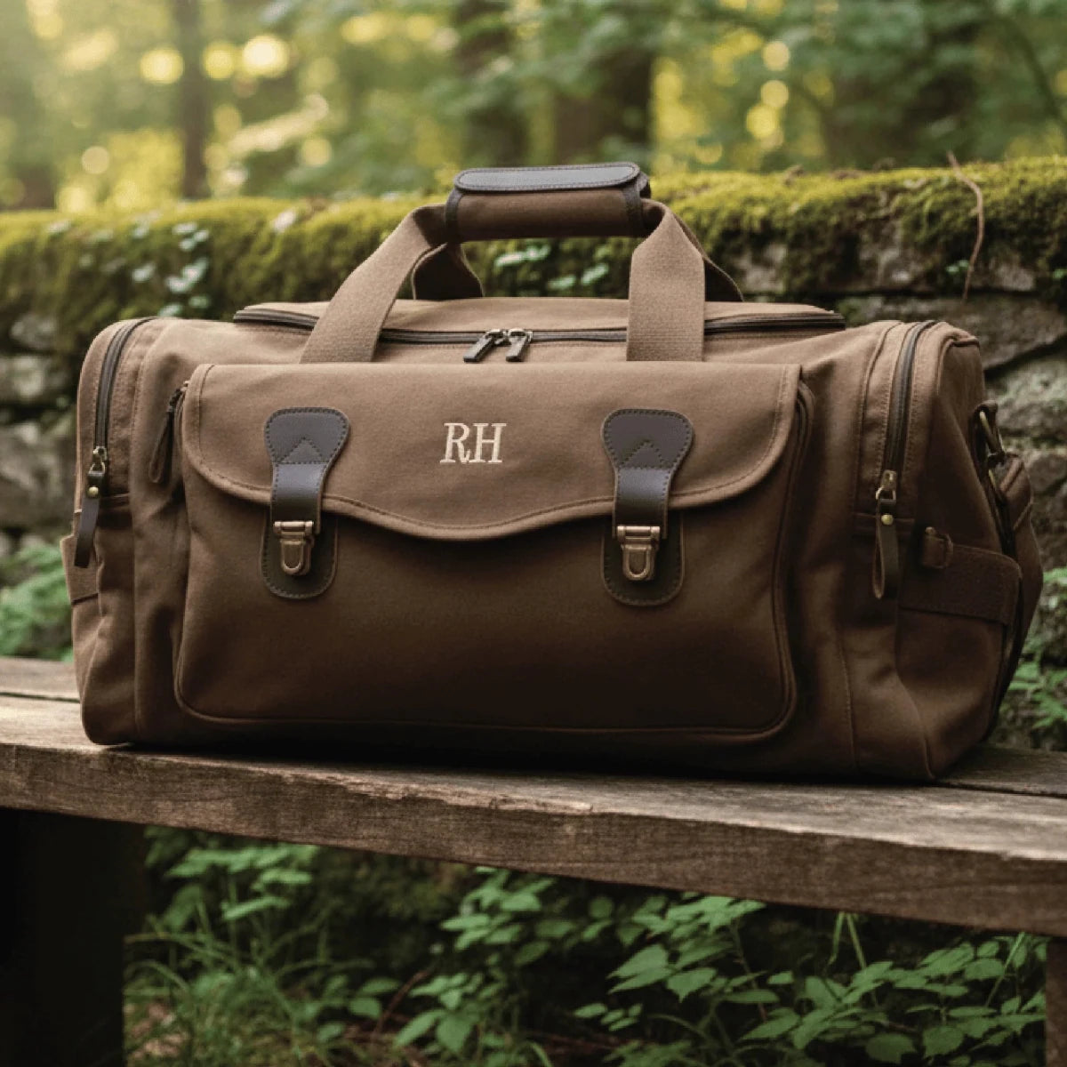 Voyager Monogrammed Duffle Bag - duffel bag - GroomsDay