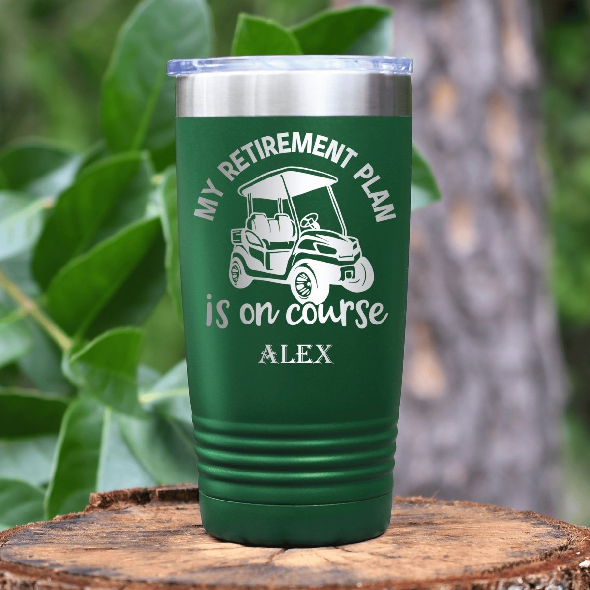 My Retirement Plan Is On Course Tumbler - Golf Tumblers - GroomsDay
