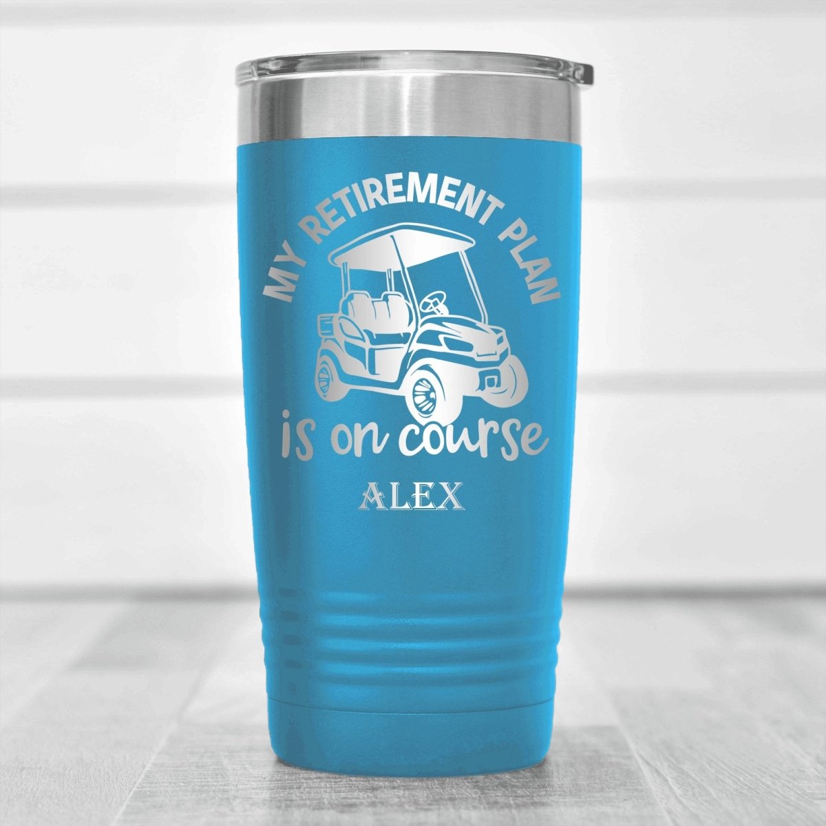 My Retirement Plan Is On Course Tumbler - Golf Tumblers - GroomsDay