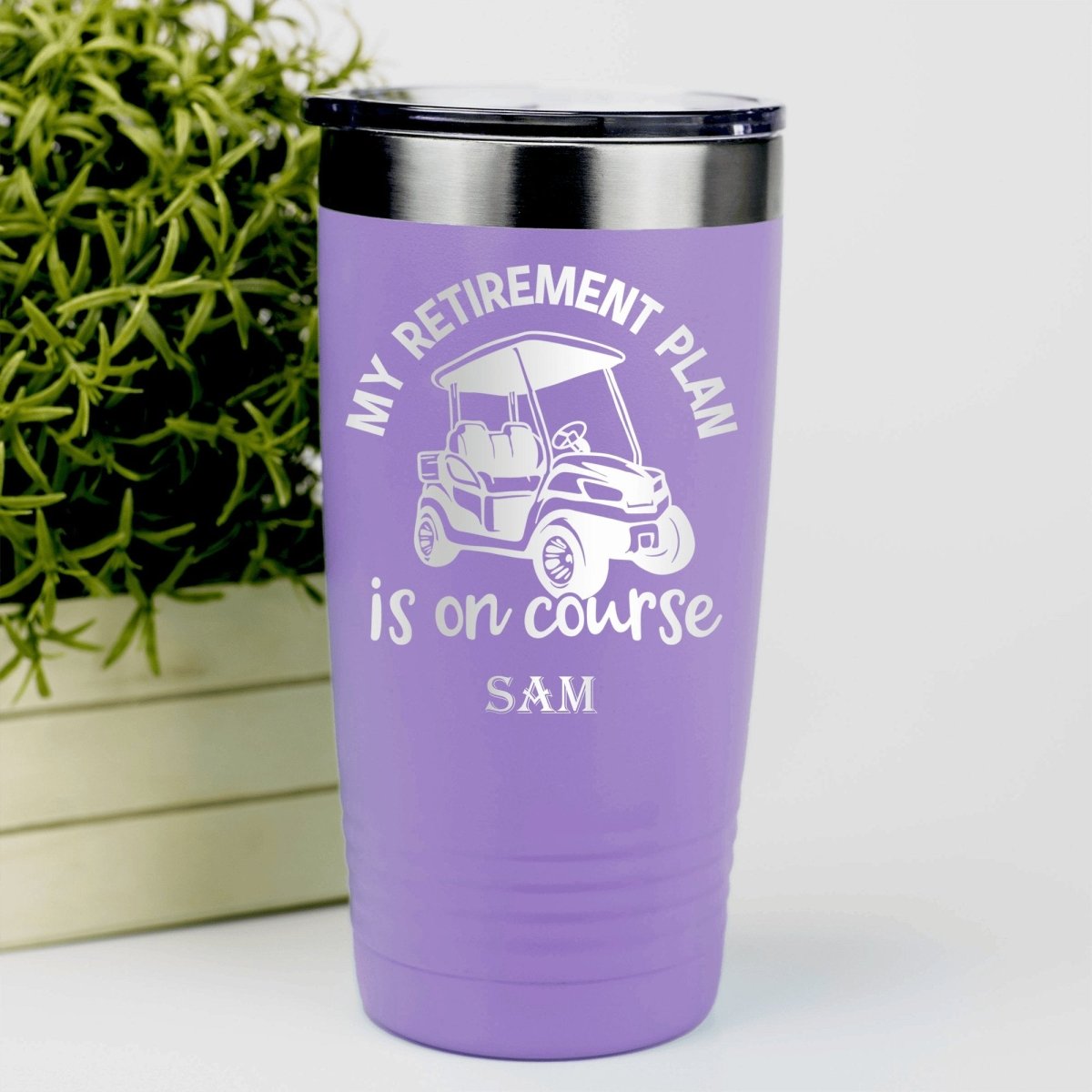 My Retirement Plan Is On Course Tumbler - Golf Tumblers - GroomsDay