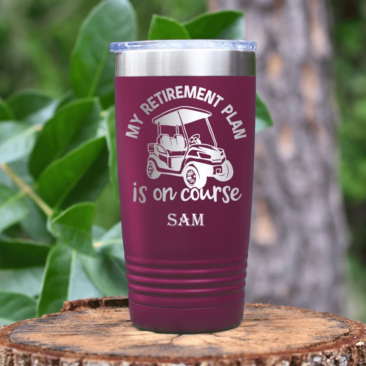 My Retirement Plan Is On Course Tumbler - Golf Tumblers - GroomsDay