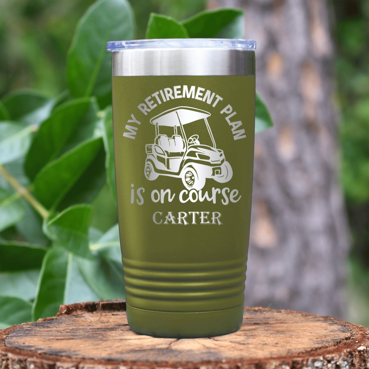 My Retirement Plan Is On Course Tumbler - Golf Tumblers - GroomsDay
