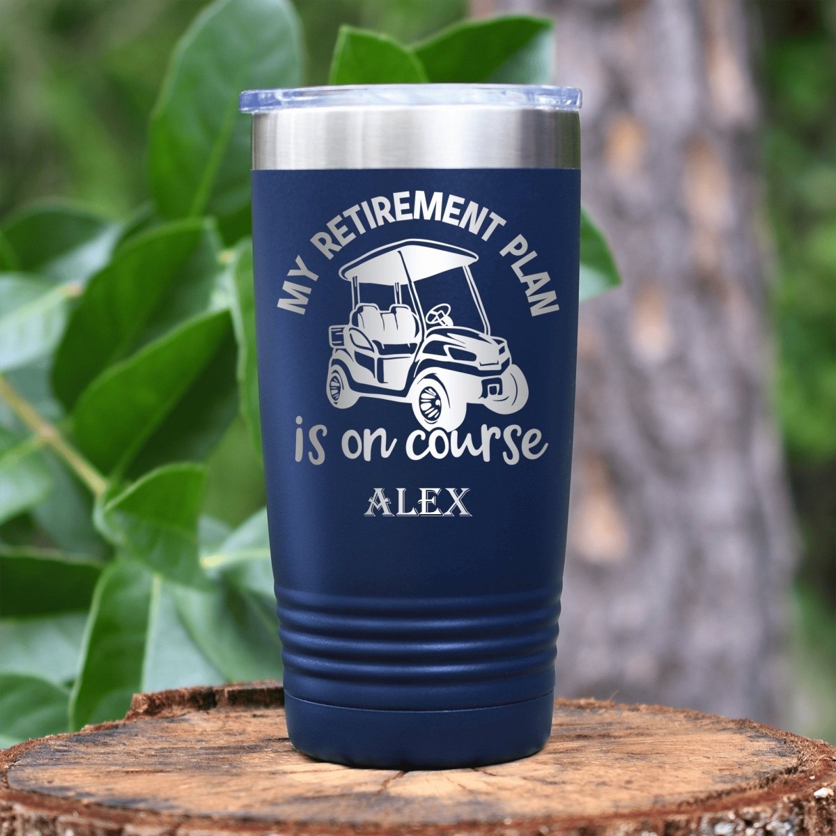 My Retirement Plan Is On Course Tumbler - Golf Tumblers - GroomsDay