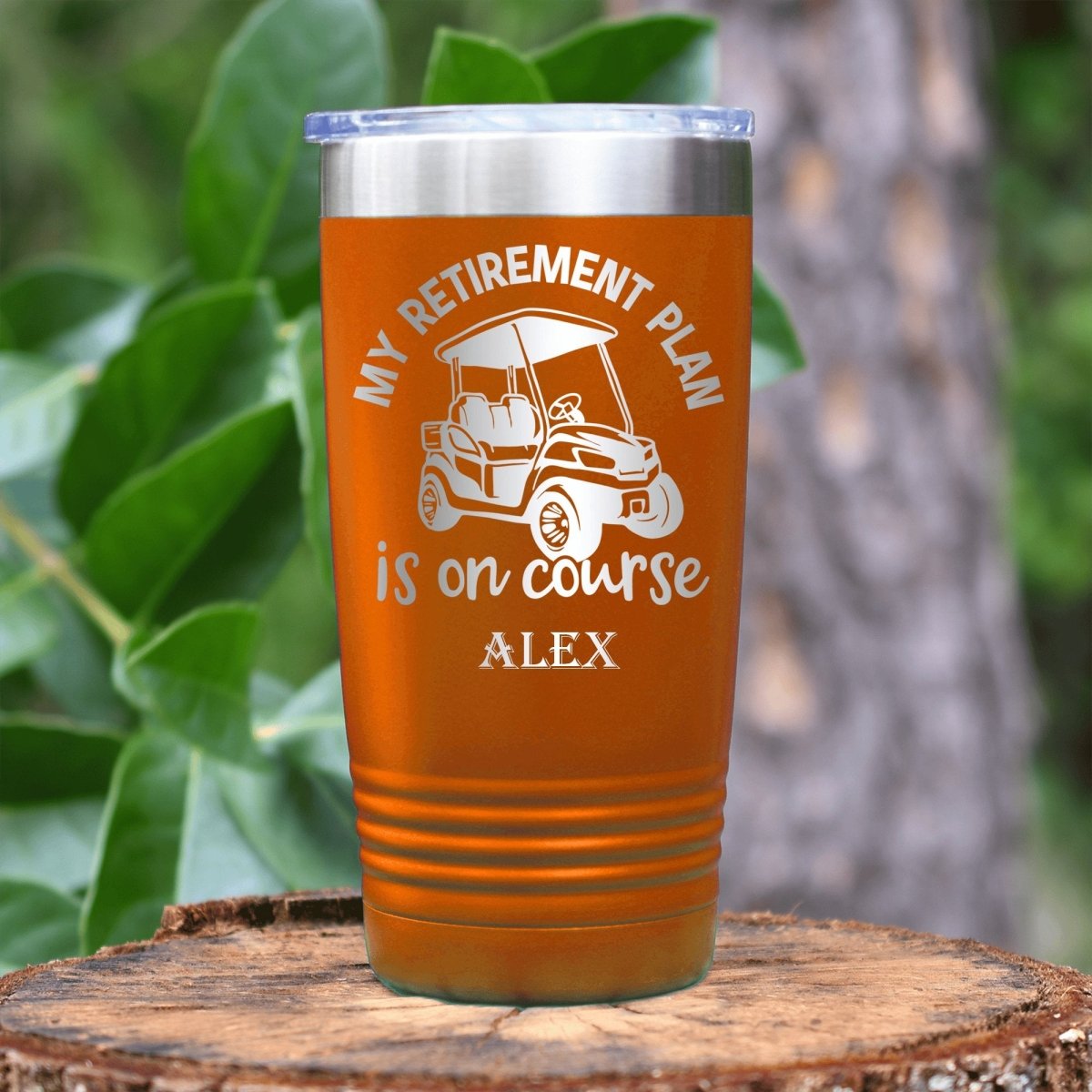 My Retirement Plan Is On Course Tumbler - Golf Tumblers - GroomsDay