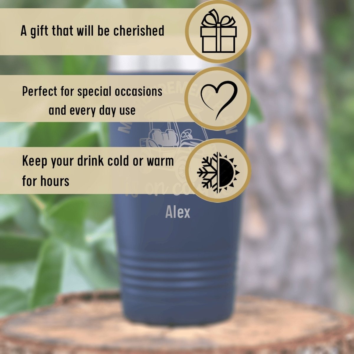 My Retirement Plan Is On Course Tumbler - Golf Tumblers - GroomsDay