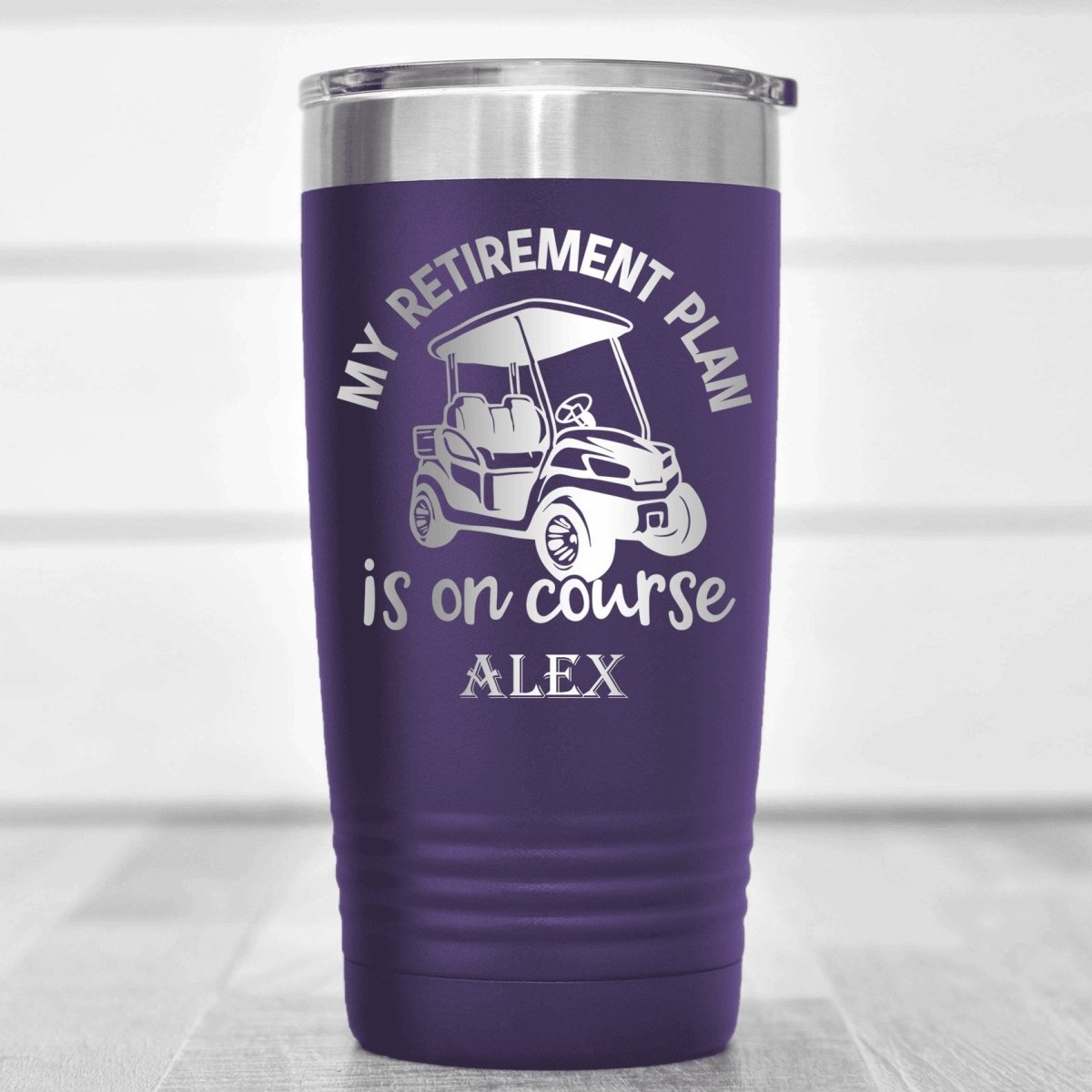 My Retirement Plan Is On Course Tumbler - Golf Tumblers - GroomsDay