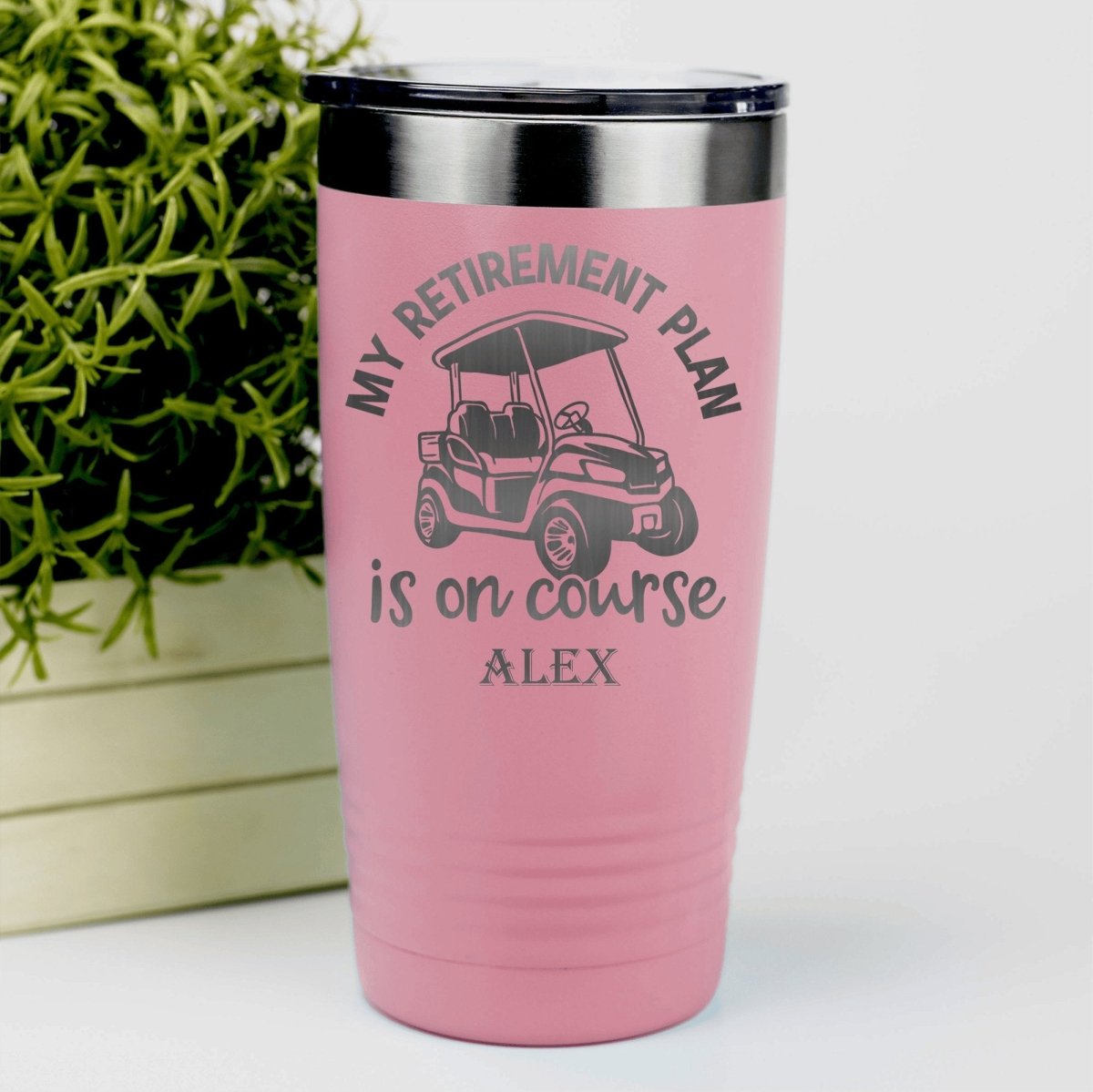 My Retirement Plan Is On Course Tumbler - Golf Tumblers - GroomsDay