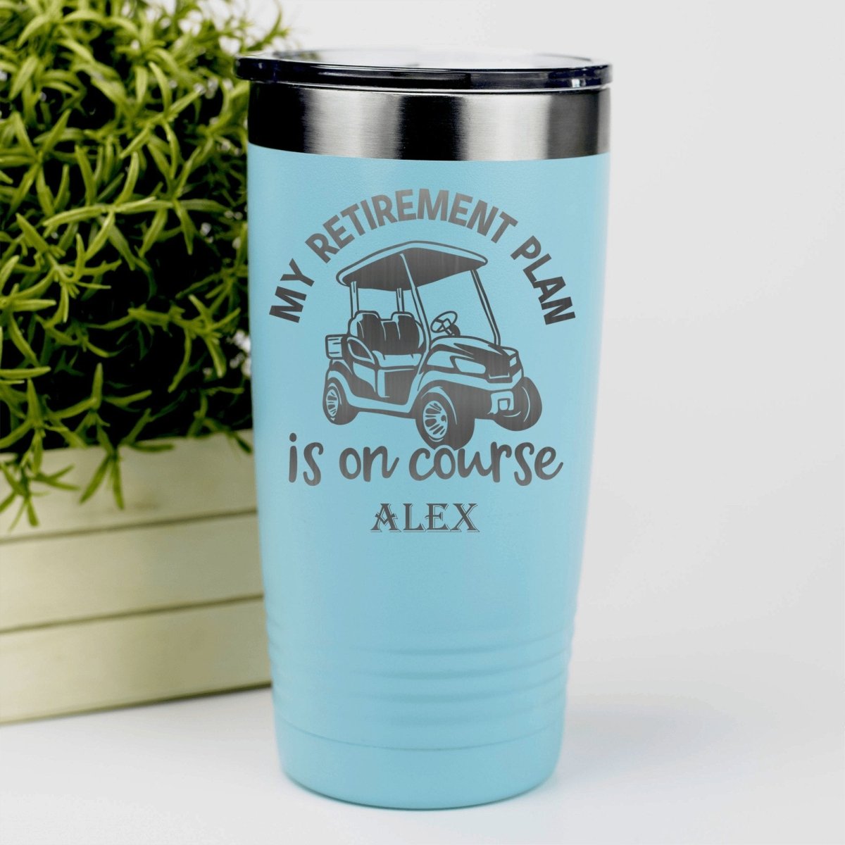 My Retirement Plan Is On Course Tumbler - Golf Tumblers - GroomsDay