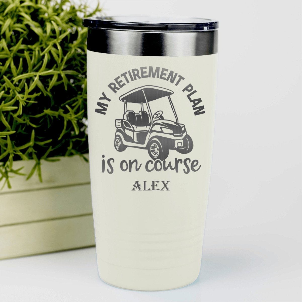 My Retirement Plan Is On Course Tumbler - Golf Tumblers - GroomsDay