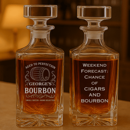 Personalized Bourbon Decanter - Decanter - GroomsDay