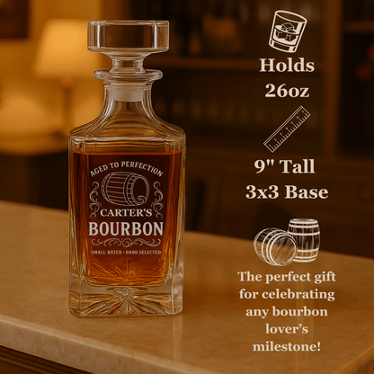 Personalized Bourbon Decanter - Decanter - GroomsDay