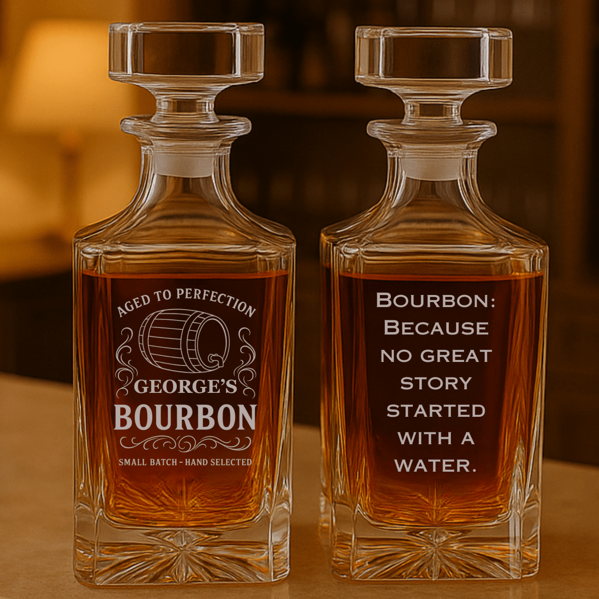 Personalized Bourbon Decanter - Decanter - GroomsDay
