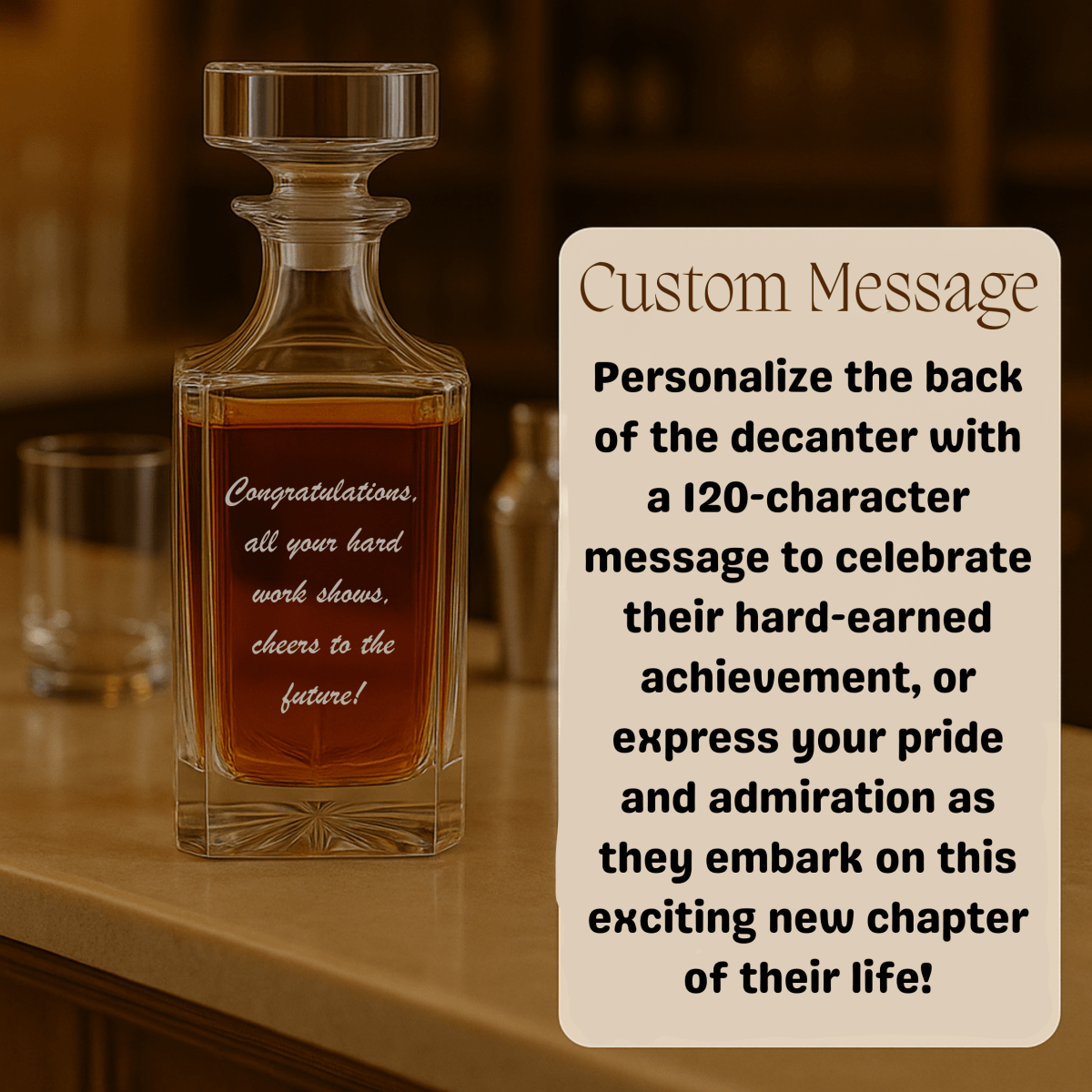 College Graduation Decanter - Graduation - GroomsDay