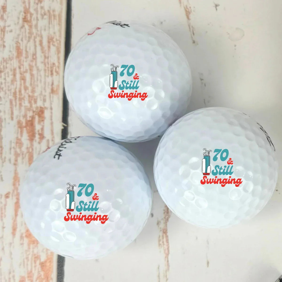 Swinging Birthday Golf Balls - Golf - GroomsDay