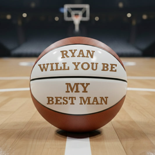 Groomsmen Proposal Basketball