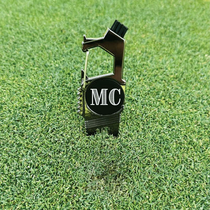 Versatile Monogrammed Golf Multi Tool – 5 - in - 1 Custom Divot Tool - Golf - GroomsDay
