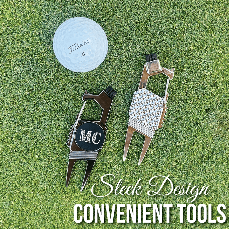 Versatile Monogrammed Golf Multi Tool – 5-in-1 Custom Divot Tool