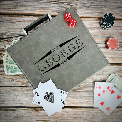 Personalized Poker Set - poker - GroomsDay