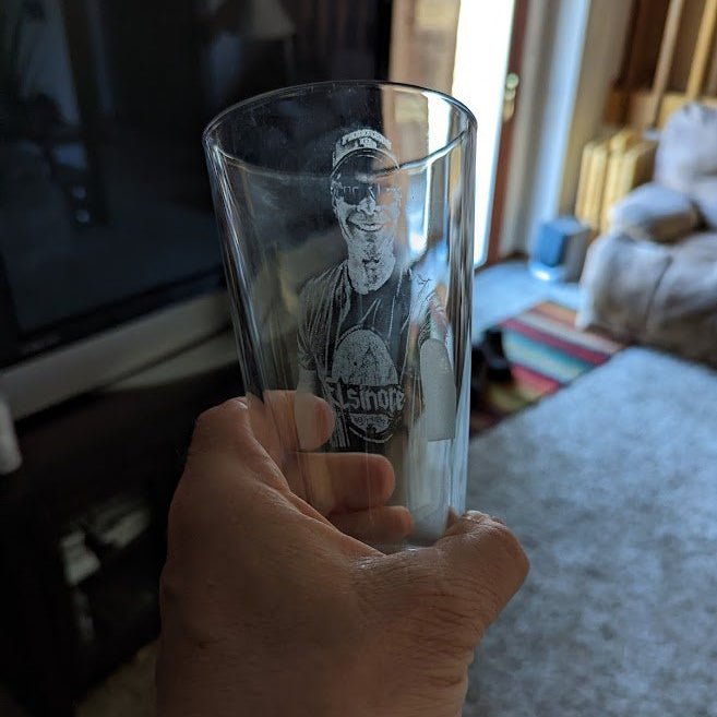 Custom Photo on Pint Glass - Groomsmen Gifts - GroomsDay