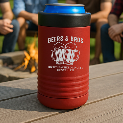 Beers & Bros Bachelor Party Can Cooler