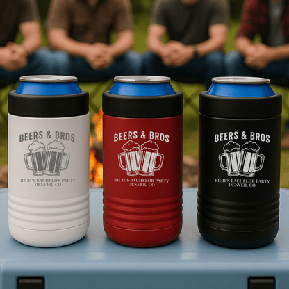 Beers & Bros Bachelor Party Can Cooler - Bachelor Party - GroomsDay