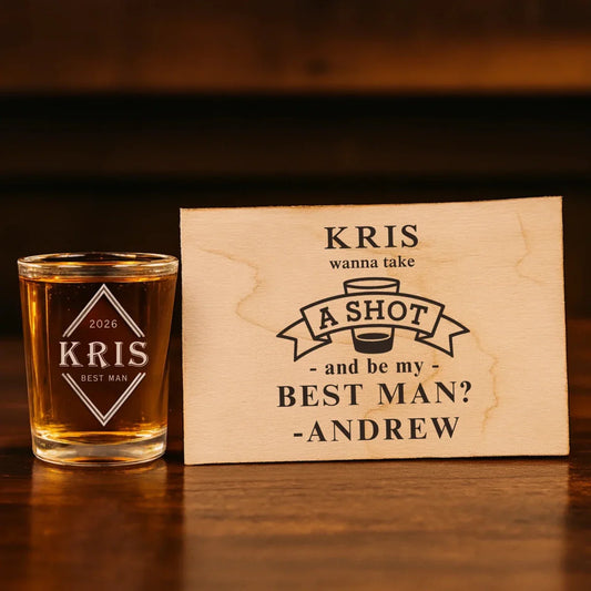 Suit Up Shot Proposal - Groomsmen Proposal - GroomsDay