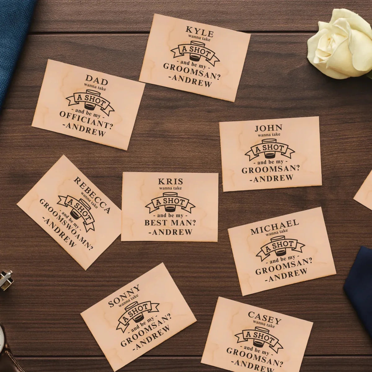 Suit Up Shot Proposal - Groomsmen Proposal - GroomsDay