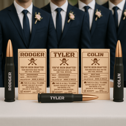 Military Groomsmen Draft Proposal - Groomsmen Proposal - GroomsDay