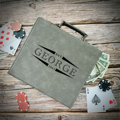 Personalized Poker Set - poker - GroomsDay