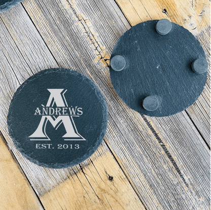 Slate Coaster Set - GroomsDay