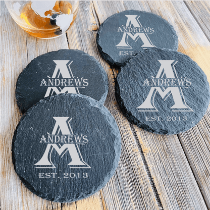 Slate Coaster Set - GroomsDay