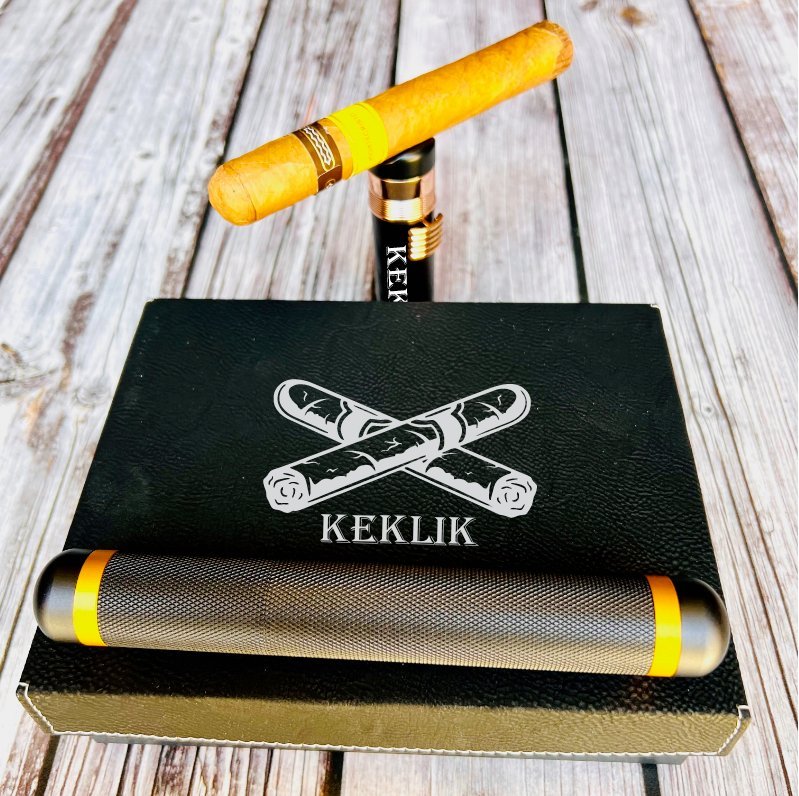Cigar Accessories Gift Set - Cigar Case - GroomsDay