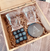 Elegant Personalized Whiskey Glass and Stones Set